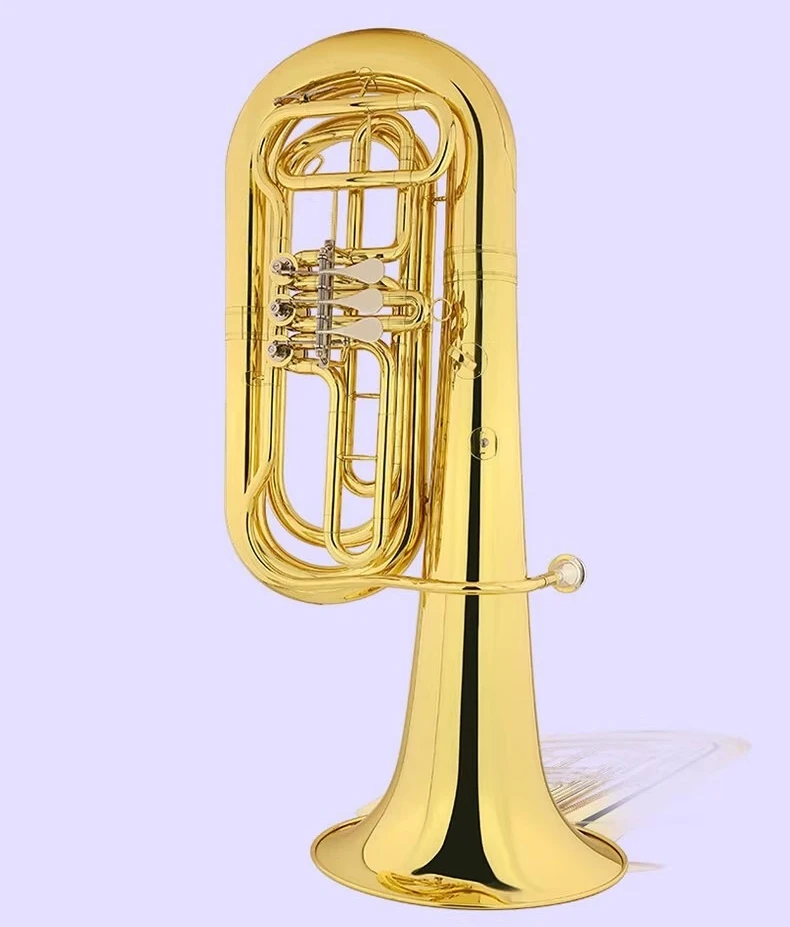 

Hooqu B Flat Holding Sign Vertical Key Flat Four Key Professional Brass Instrument
