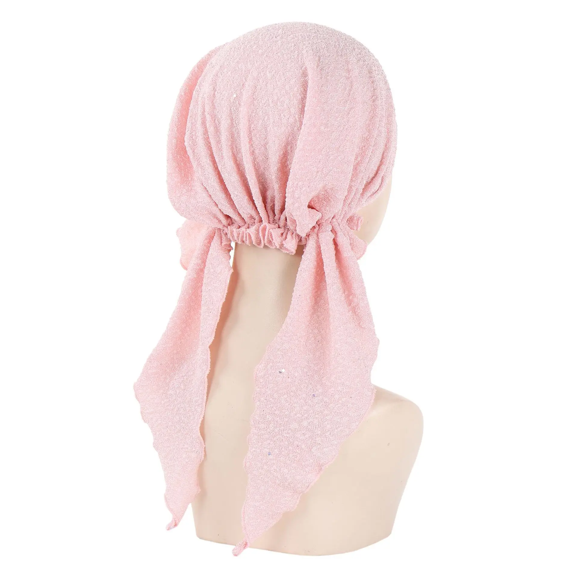 2024 New Solid Color Muslim Hijab Caps Wrap Head Ramadan Soft Elastic Ladies Turban Bonnet Fashion Headdress Wearable