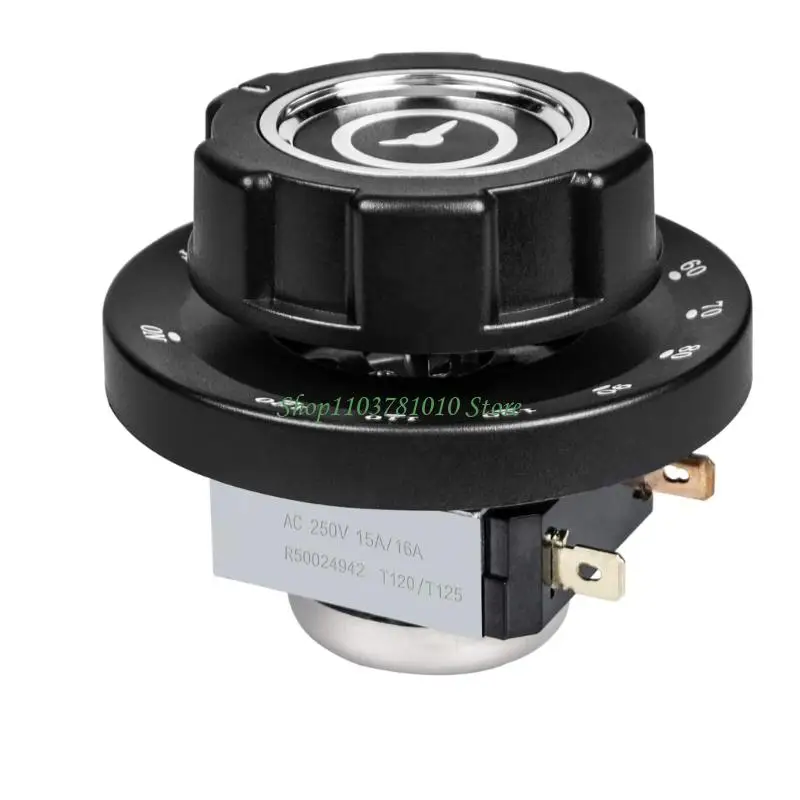U55D Panel Mount Mechanical Timer with Bells Adjustable Settings Timer Switches for Kitchen Appliances Accessories Enduring