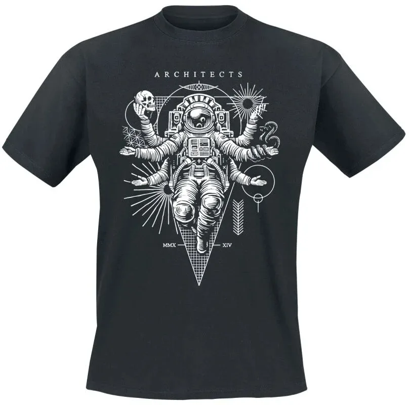 Architects The Sky The Earth and All Between Print T-shirt Men Women Metalcore Band Unisex Short Sleeve Tee