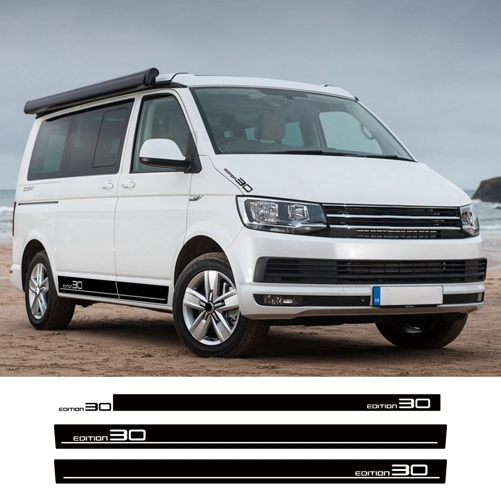 سيارة ملصق السيارات الطبعة 30 ديكور مائي ل Volkswagen VW Transporter T5 T6 شاحنة التخييم الفينيل الديكور غطاء ضبط الملحقات