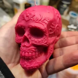 Halloween Lace Skull Silicone Candle Mold for Handmade Desktop Decoration Gypsum Epoxy Resin Aromatherapy Candle Silicone Mould