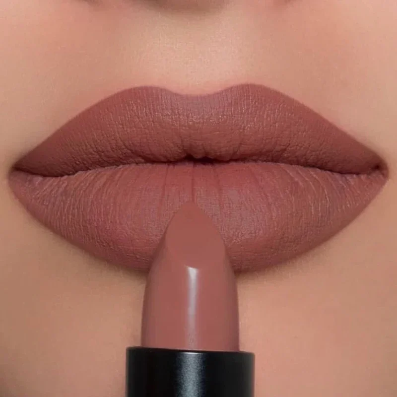 Waterproof Nude Lipstick 6 Colors Lasting Velvet Matte Non-Stick Cup Solid Lip Gloss Moisturizing Not Fading Lips Tint Cosmetics