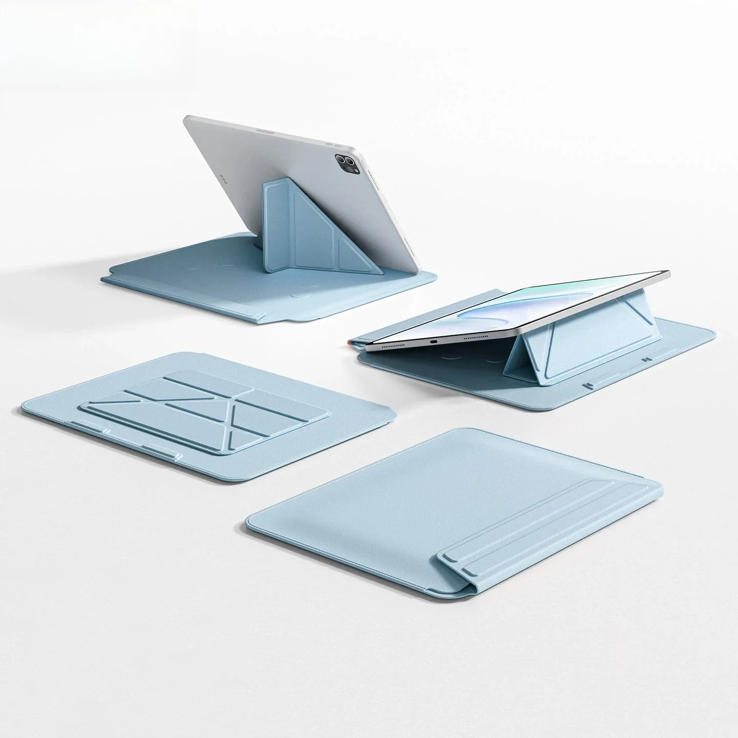 RBP for iPad A16 11/10th Gen Y-Fold Stand, iPad Air 11 4/5/6/7/8th Gen Pro 11 12.9 13 Mini 8.3 A17 Pro Light Anti-Fall Inner Bag