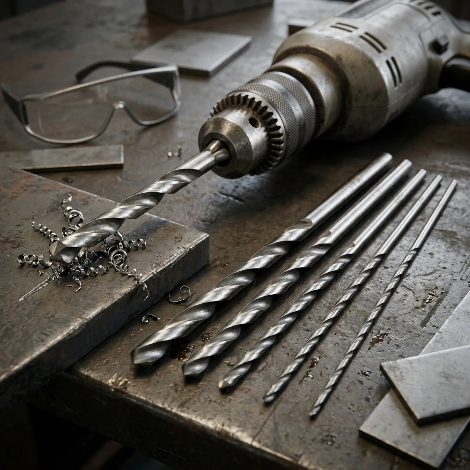 Get Precise Results Every Time with Our 5Pcs High Steel Drill Bit Set 200mm Extra Long for Plastic Spring Steel and More!