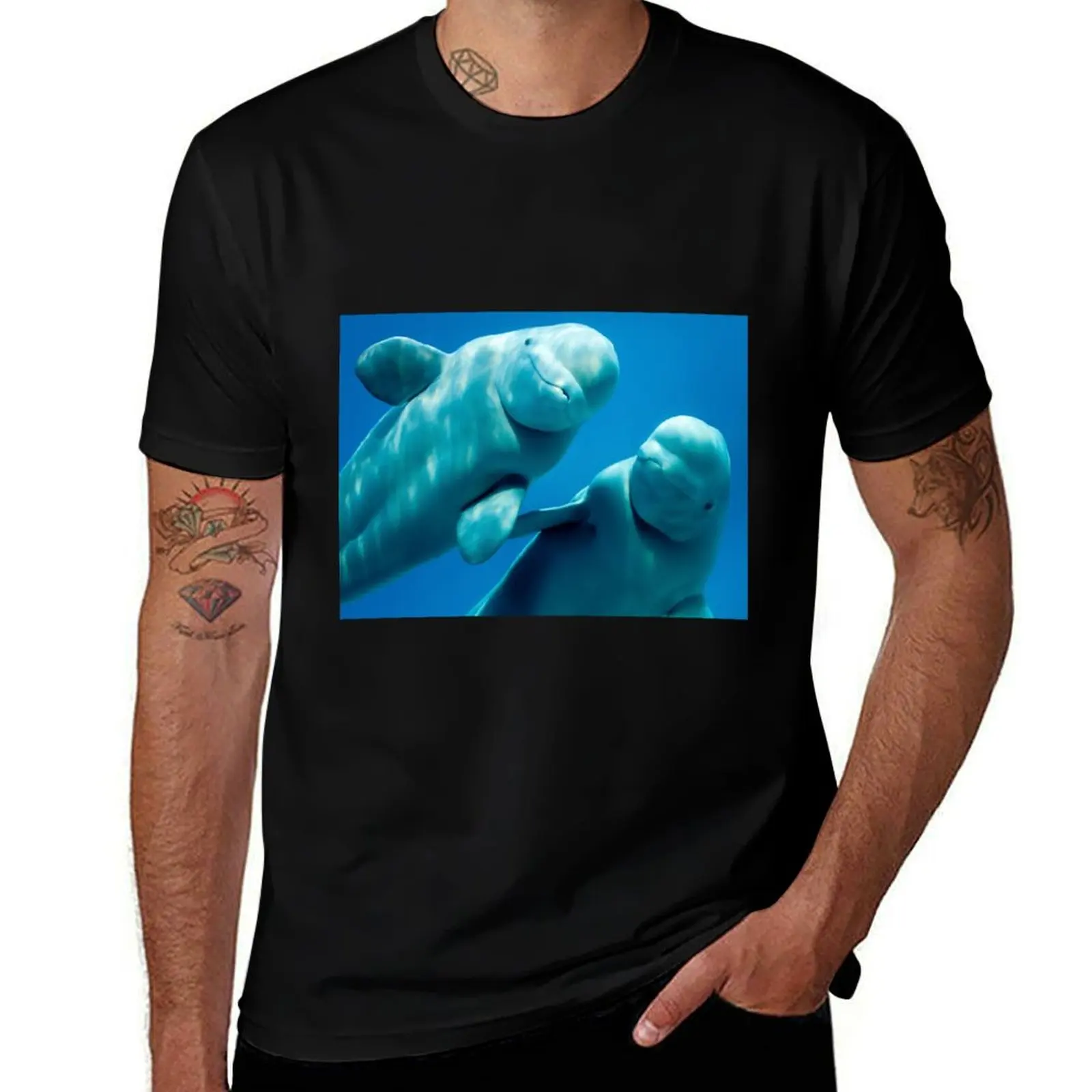 

Beluga Whales T-Shirt t shirt man casual t shirts for man cotton