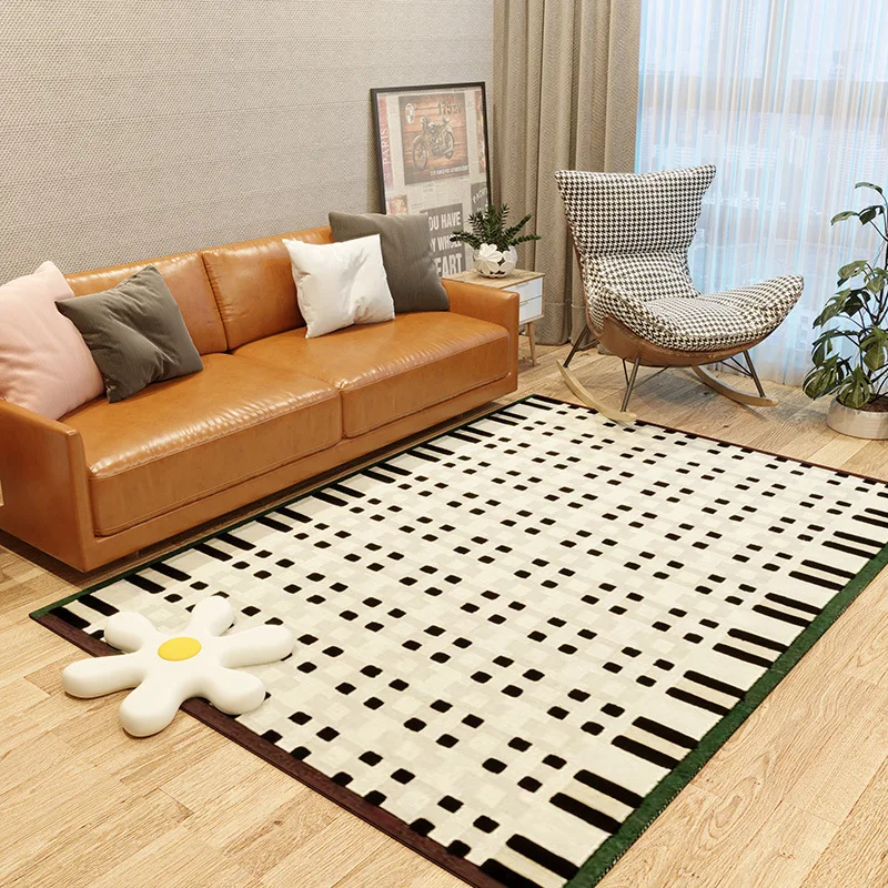 Modern Home Green Carpet Nordic Bedroom Bedside Cloakroom Carpet Living Room Sofa Coffee Table Carpet Bedroom Decor POD