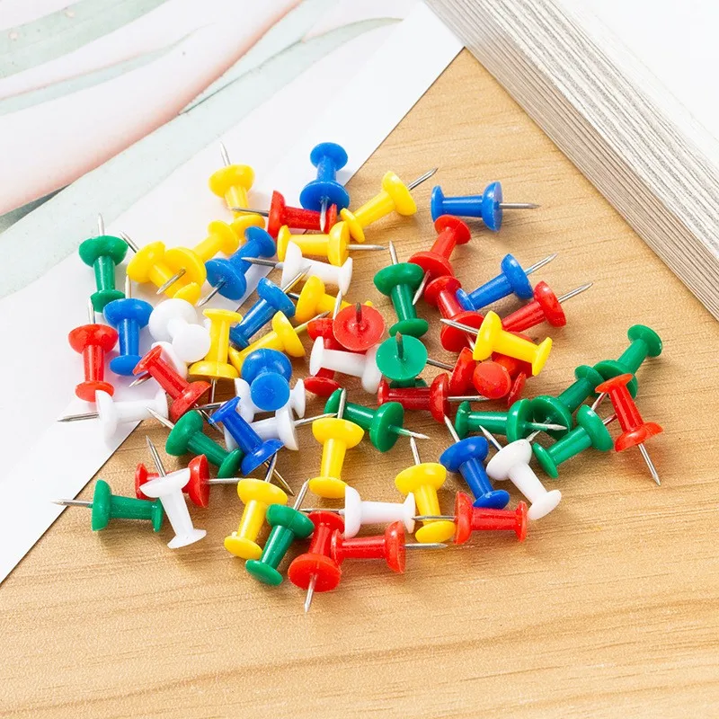 95 pcs Assorted Thumb Tacks, Sturdy Bent Resistant, suitable for School Cork Board, Colorful Assorted Colors