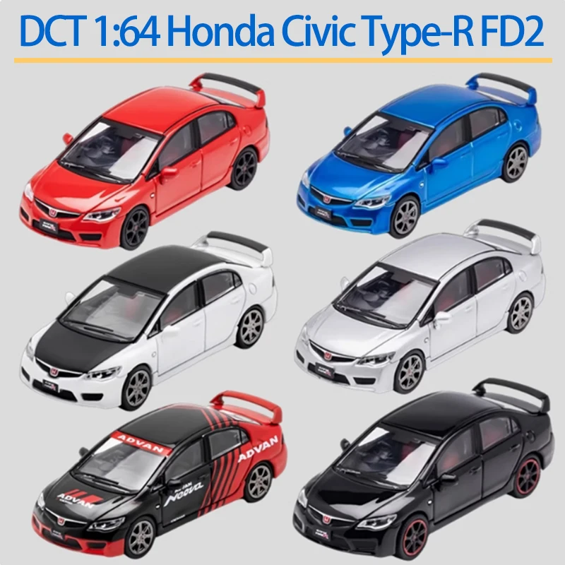 

DCT 1:64 Honda Civic Type-R FD2 Alloy Car Model Classics Adult Souvenir Gift Static Display