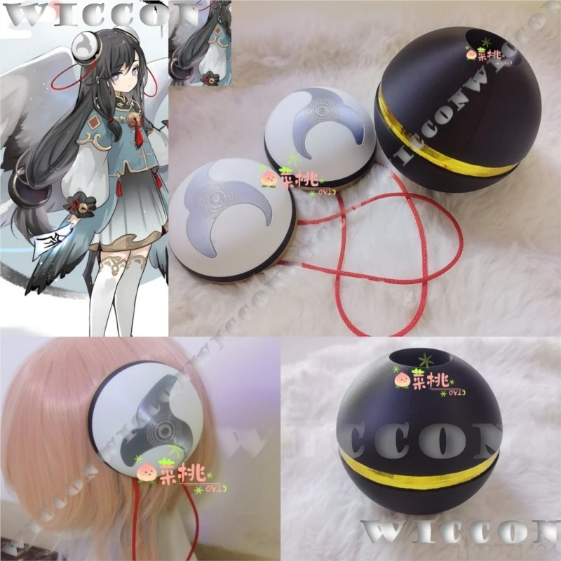 

Shen He Childhood Game Genshin Impact Cosplay Chinese-style hair accessories 3D Printed PLA Prop Cute Woman Halloween Roleplay