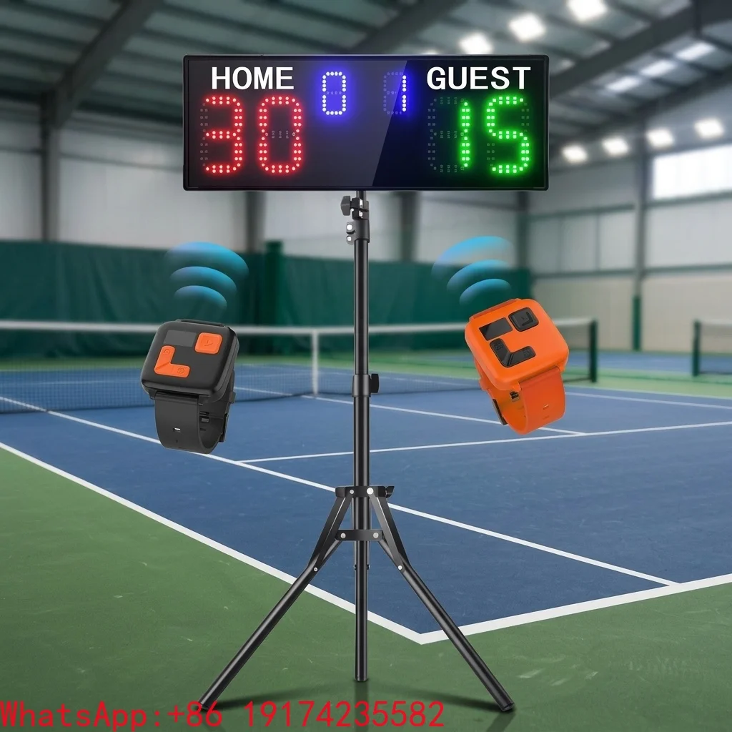 Fast Shipping Large Display LED Digital Scoreboard with Stand for Indoor Padel Point Counter Tennis Score Keeper Handwrist