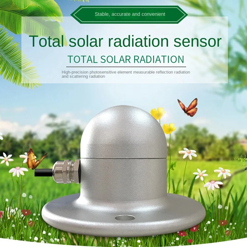 Solar Radiation Sensor Total Solar Radiation Sensor Transmitter Reflection Radiometer Detector Outdoor 0-10V Output