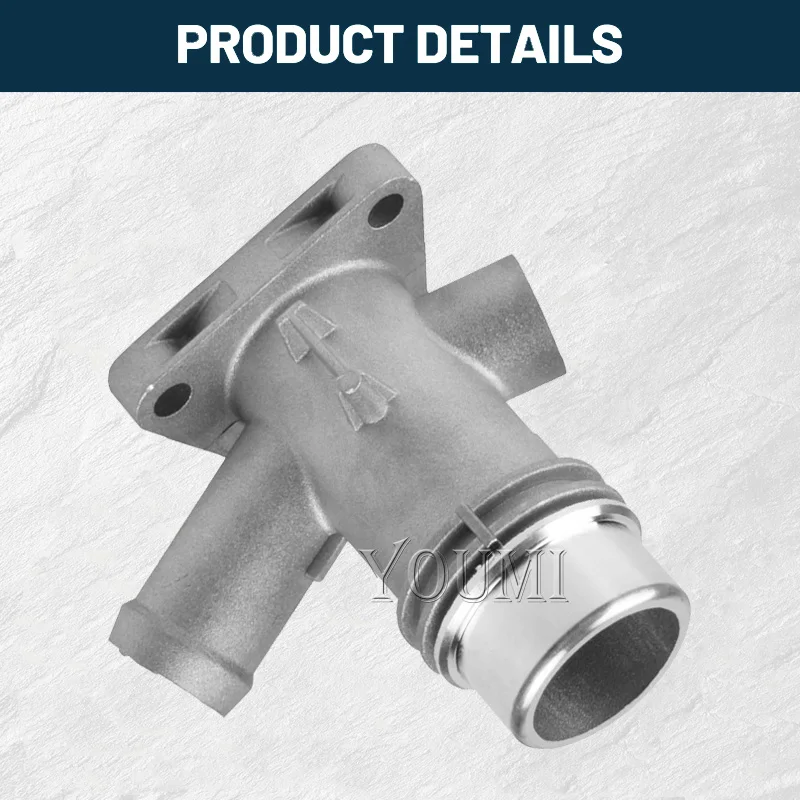 B58 Engine Coolant Outlet Connector Flange-Alu For BMW F30 F31 M240i 340i 440i 540i 740i X3/X4 M40i Hose Connector 11118619408 view 3