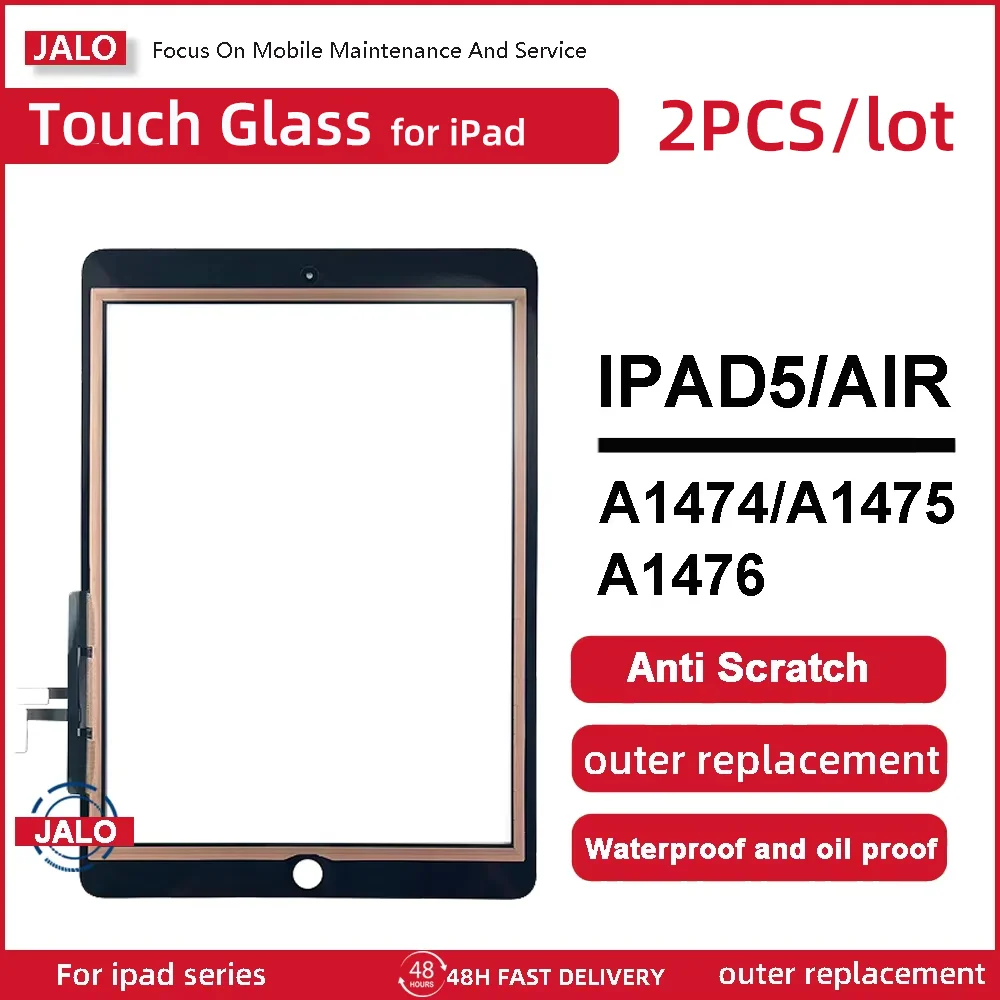 

2PCS/LOT Touch Screen for IPAD5 A1474 A1475 A1476 iPad6 2018 A1822 A1893 A1954 Touch Screen Digitizer Sensor Outer Glass Panel