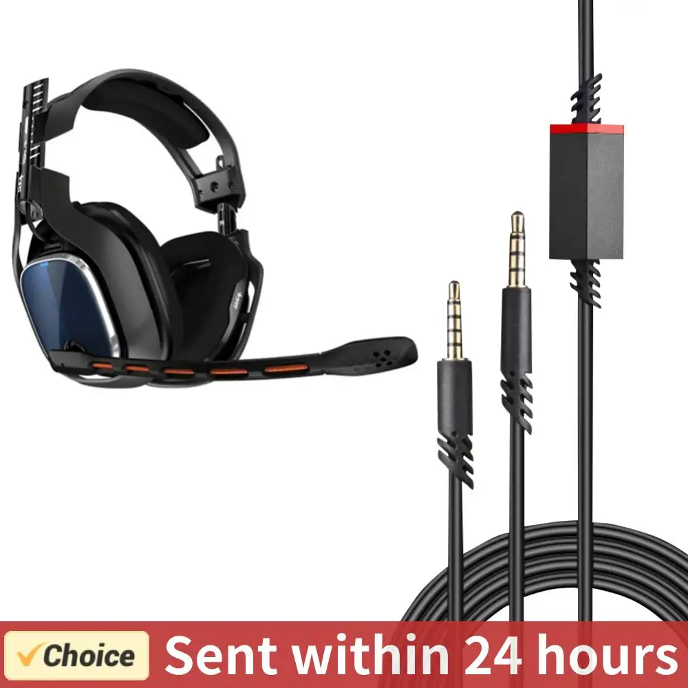 Audio Cable Inline Mute Cord for Astro A10/A30/A40/A40TR/A50 Gaming Headphones Audio Line Extension Cable for PS5/PS4 Controller