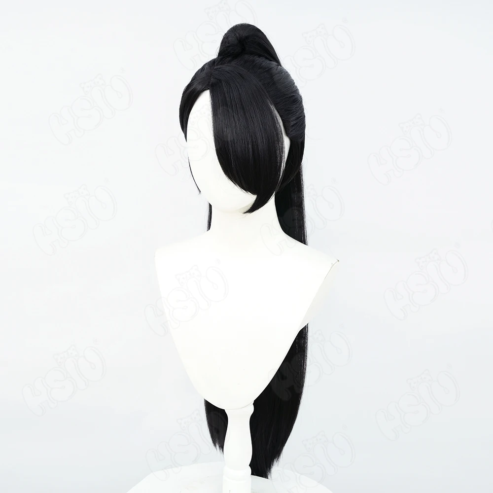 Game VALORANT Sage Cosplay Wig long black hair Game cosplay Wig anime cosplay Wig Party Halloween Wig