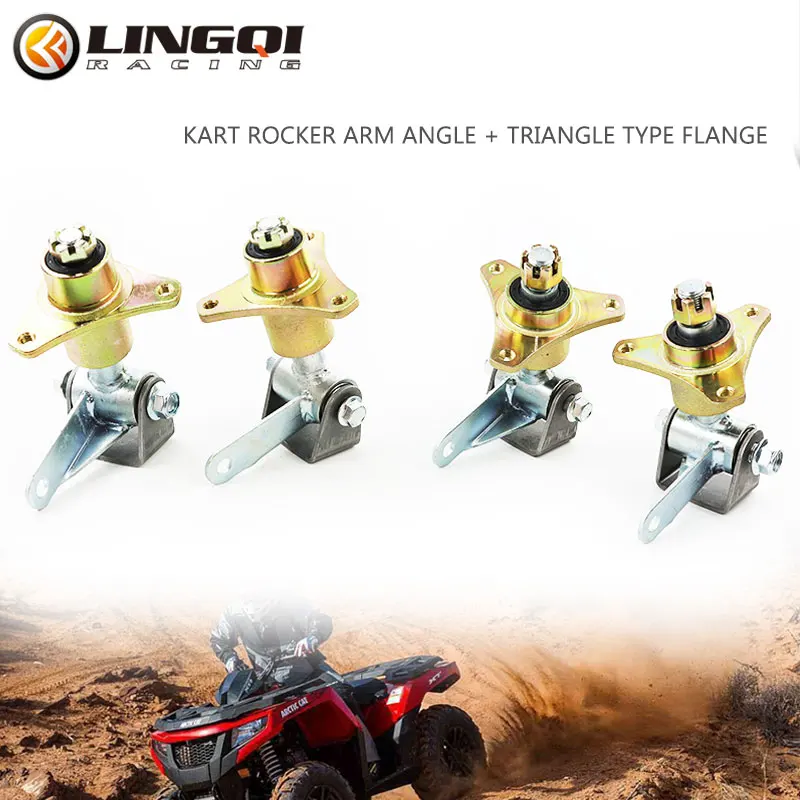 

LYNNCHI Motorcycle Front Wheel Hub Bearing Flange Steering Knuckle Spindle 3 Holes Flange For Go Kart ATV Quad 4 Wheel Parts