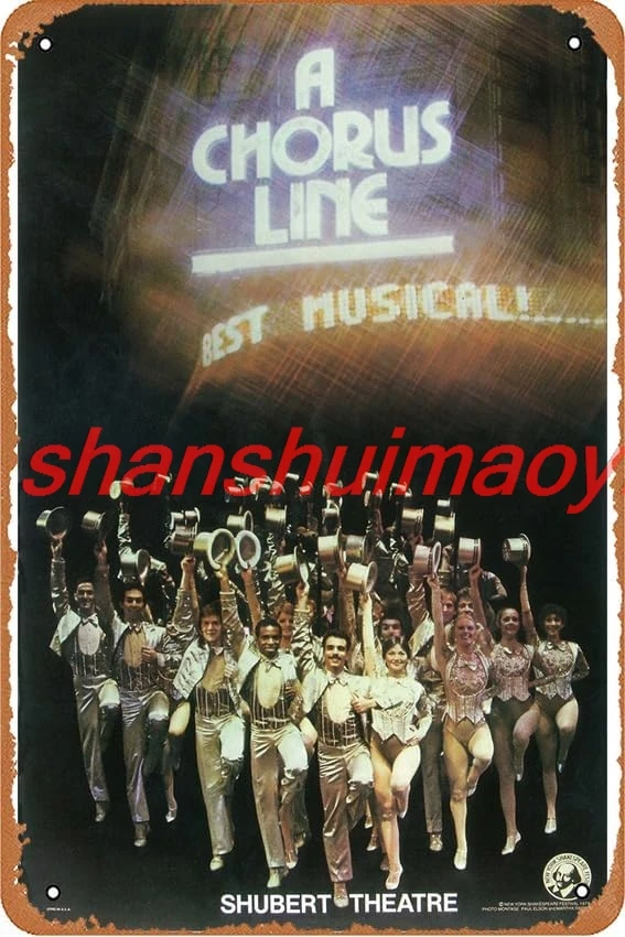 Chorus Line, A (Broadway) (1975) Poster Home Wall Art Decoration Retro Metal Tin Sign 8x12 inch SGH