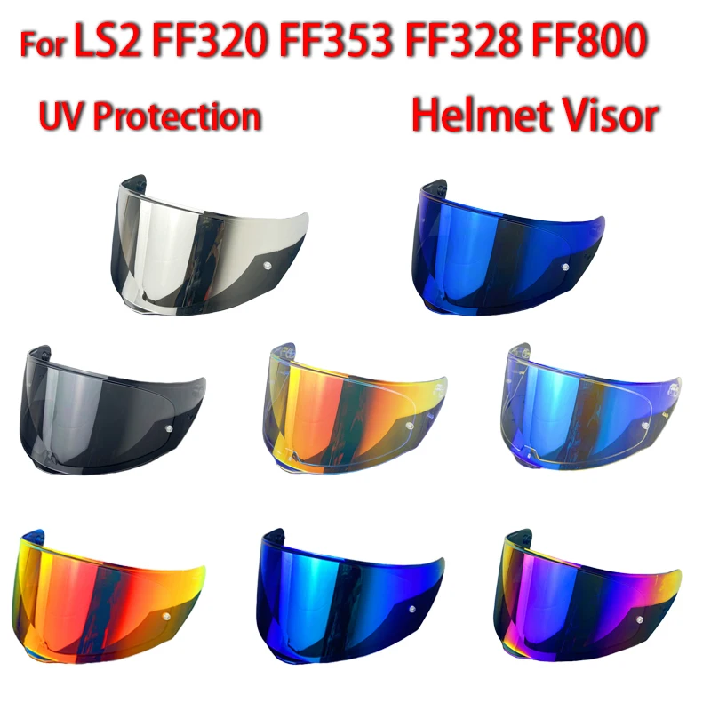 

FF320 FF353 FF328 FF800 Helmet Visor Shield for LS2 Visors UV Protection Visor Motorcycle Helmet Accessories Electroplated