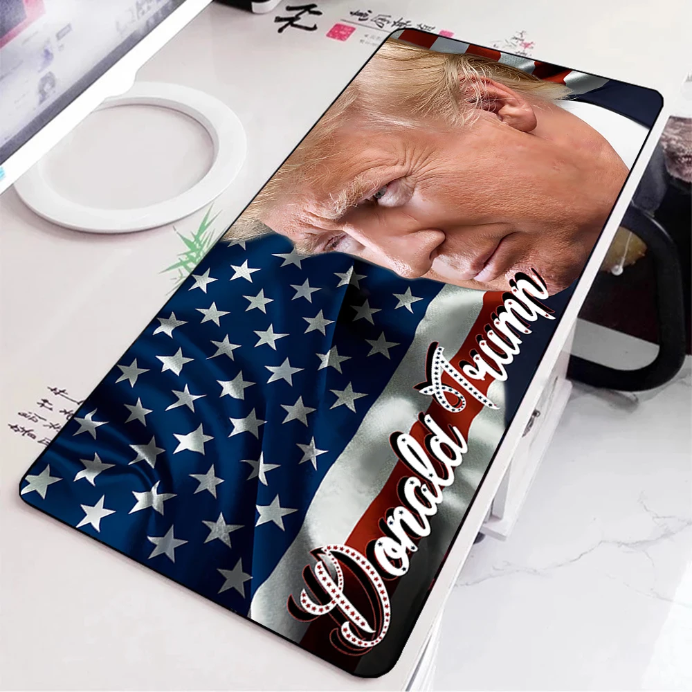 US Election Trump 2024 Mousepad HD Printing Computer Gamers Locking Edge Non-slip Mouse Pad XXL90x40cm Keyboard PC Desk Pad