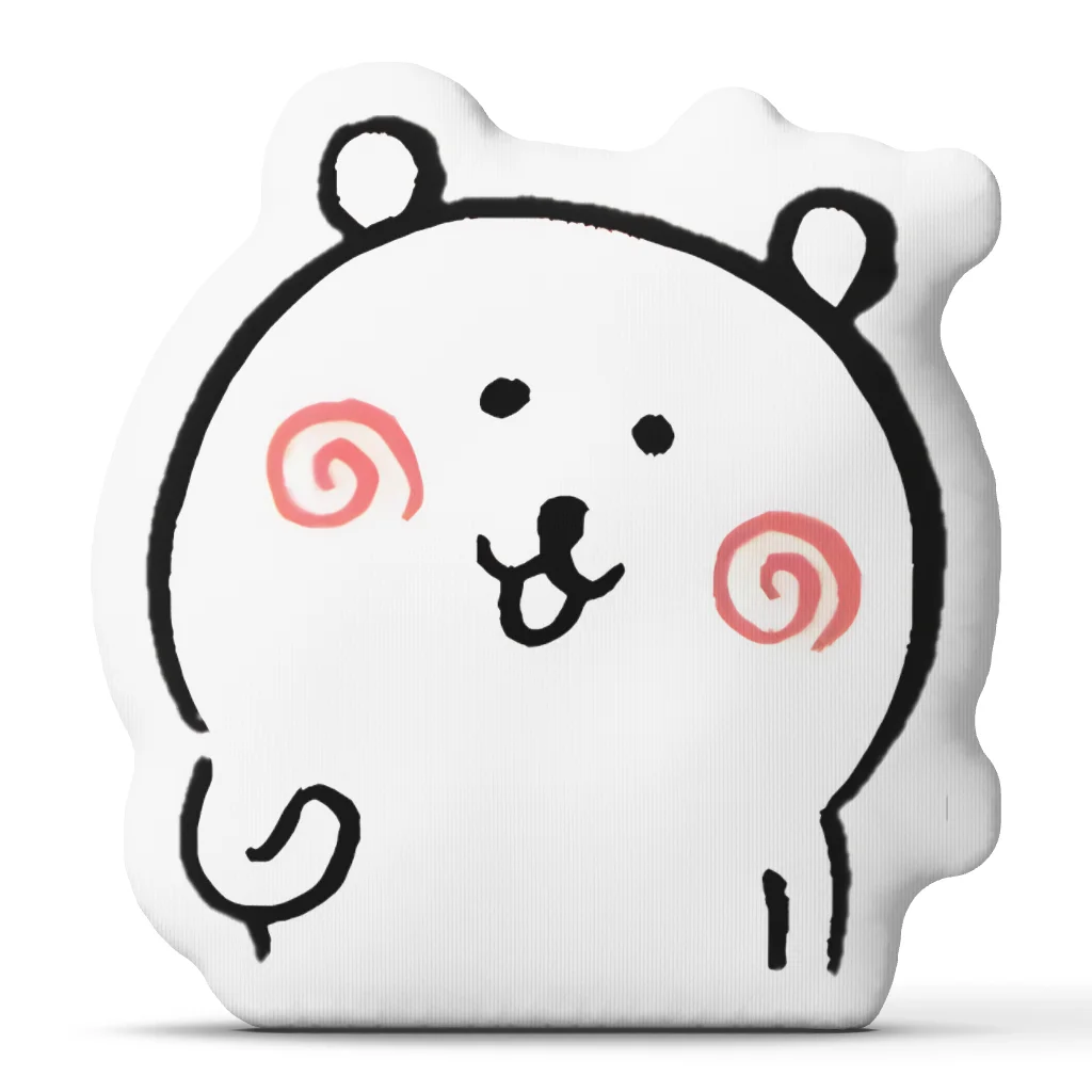 Good Morning Joke Bear Funny Pillow Cushion Irregular Stuffed Throw Pillow Home Decor Gift Sofa Bed