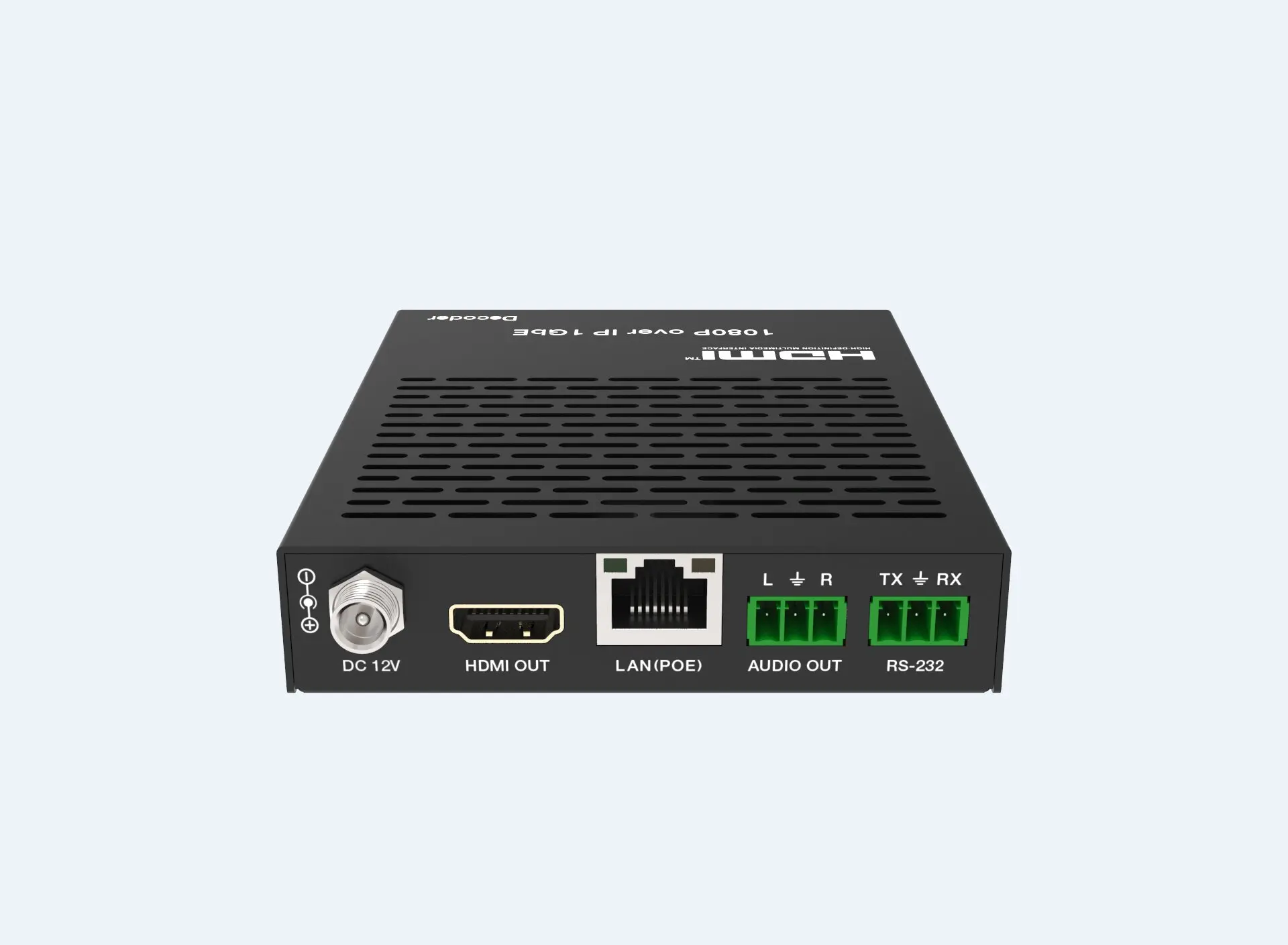 1080P su IP 100M/1GbE con elaborazione/estensore/decodificatore/porta seriale HDMI 1.3/HDCP1.4/RS-232/audio/POE