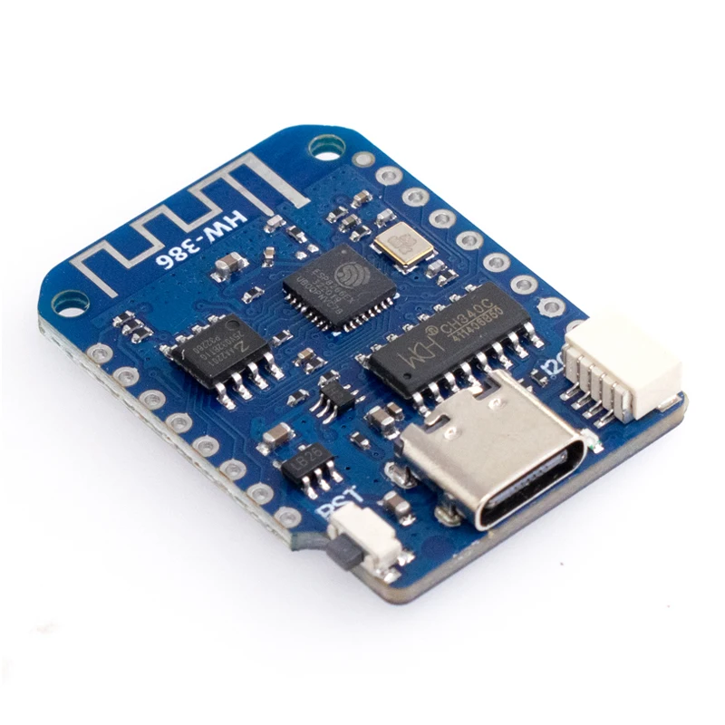 WEMOS D1 Mini V4.0.0 TYPE-C USB WIFI Internet das Coisas Placa baseada ESP8266 4MB LOLIN 12C MicroPython Nodemcu Arduino Compatível