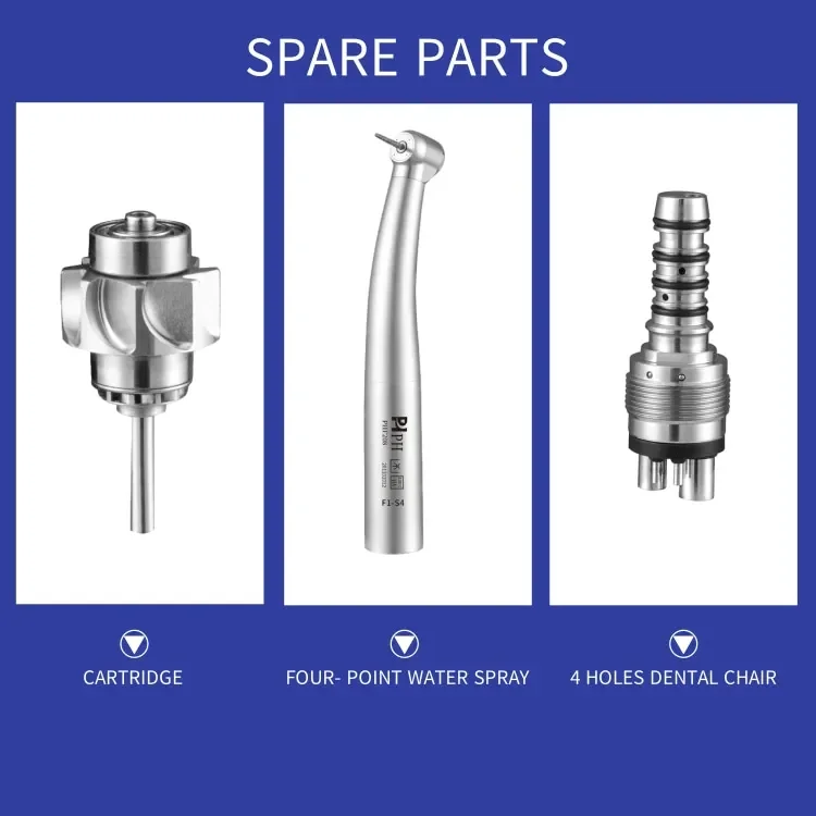 Quick coupling 3 water spray anti-retraction system high speed den tal handpiece air turbine handpiece