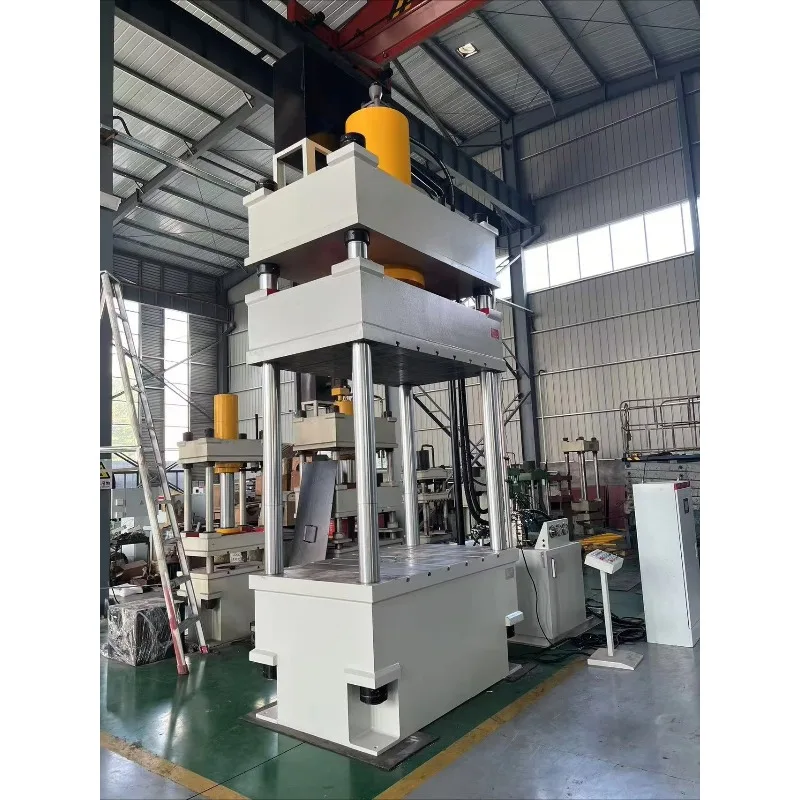 Ton 4-Post Hydraulic Press Machine for Metal Sheet Stamping And Composite Hot Pressing with PLC Control And Hydraulic Motor Pump