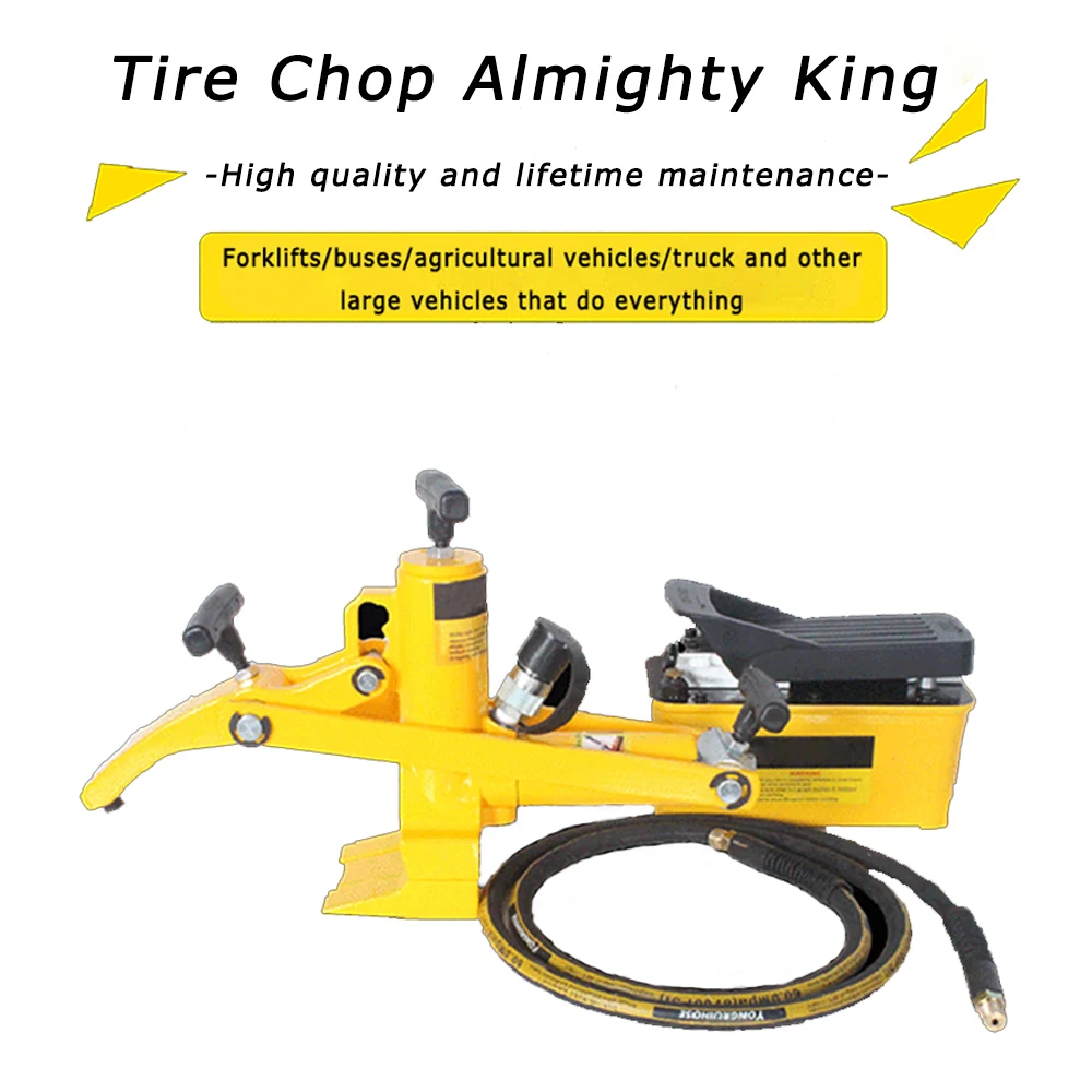 Forklift Tire Removal Tool Pneumatic Portable Forklift Tire Pickup Tire Press Loader Tire remove Tool use for Truck, lorry