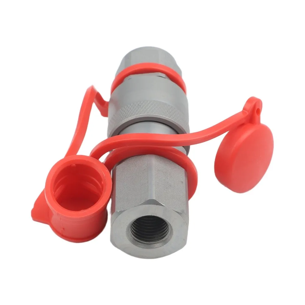 Hydraulic Quick Coupler Set for CEJN 116 125 G1/4 Thread DN10 150MPa 200MPa Zinc Nickel Plated Steel Male Female with Covers
