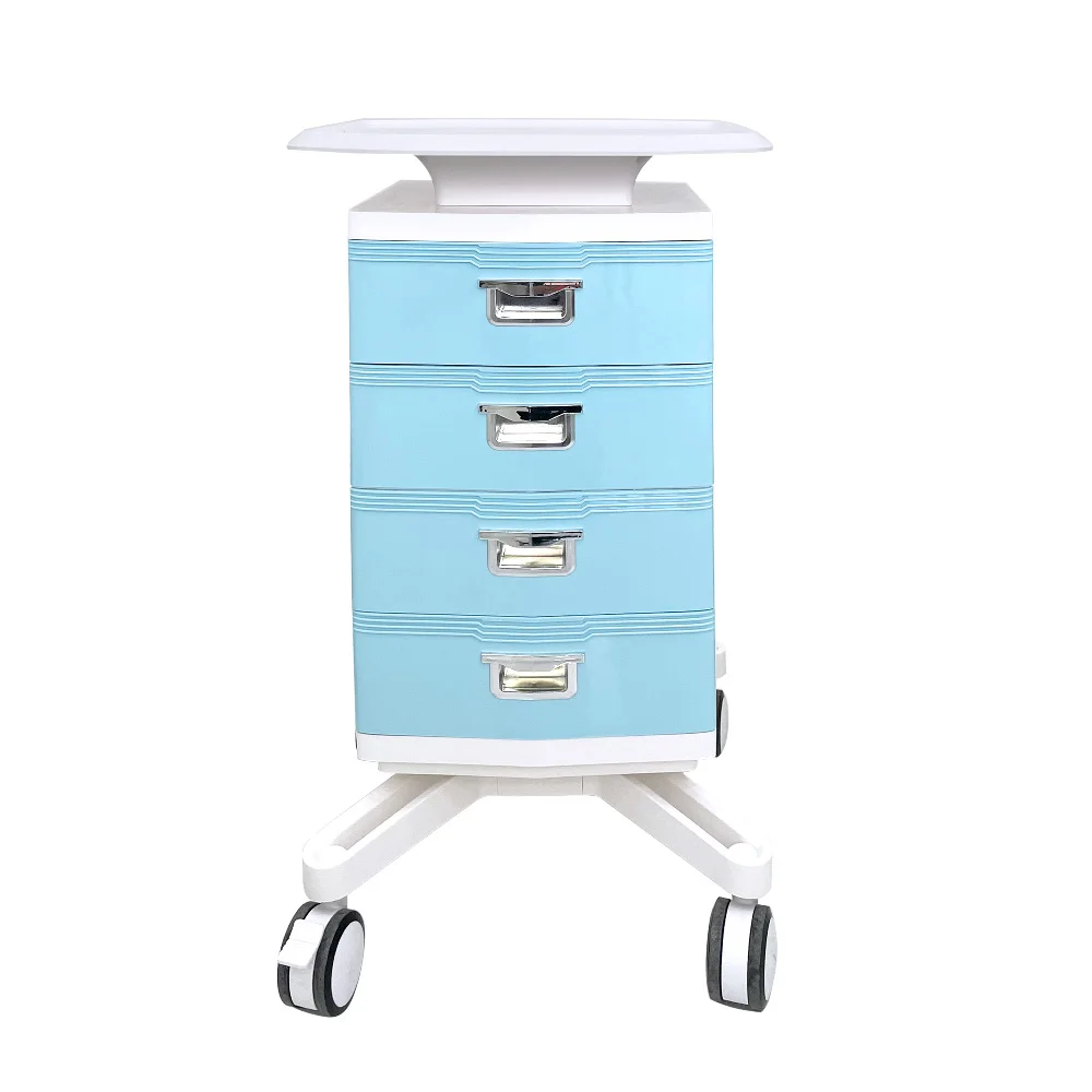 Luxury Spa Salon Trolley Shelf Handcart for Beauty Equipment Display Stand With Tray Trolley
