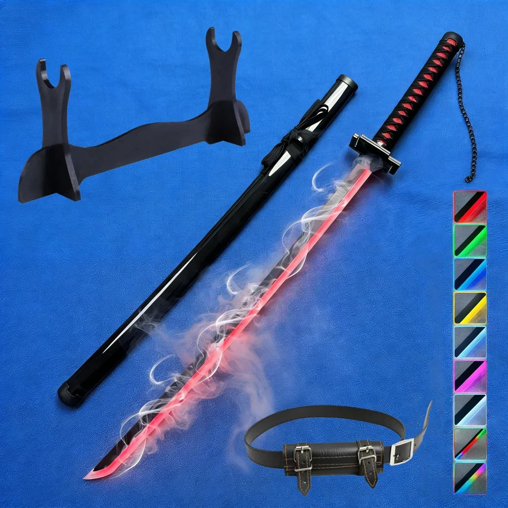 40 inch Vapor Rukia Katana Led Lightsabre Anime Glow Bleach Cosplay Ninja Mes Echte Japanse Katana Originele Samurai Zwaard Gift