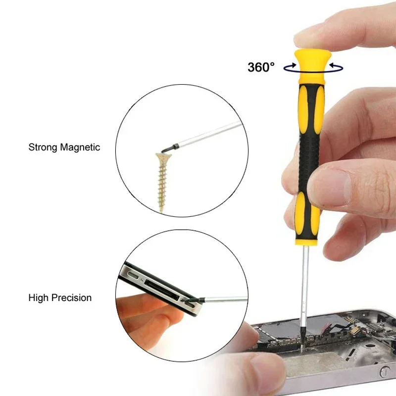 Imagem -05 - Conjunto de Bits Chave de Fenda Torx t3 t4 t5 t6 t7 t8 T10 Mini Chave de Fenda Hexagonal Console Jogo Lidar com Ferramentas Reparo Desmontagem Peças