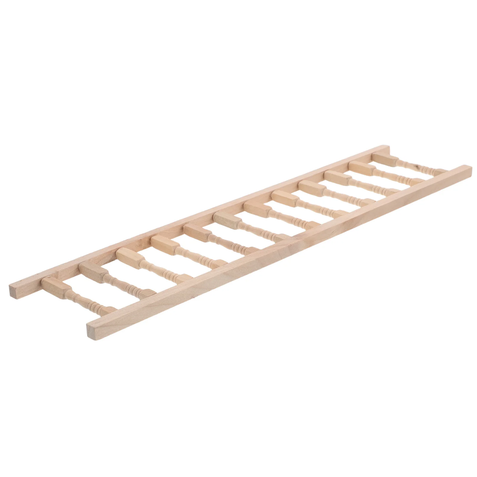 บันไดไม้จิ๋ว ขนาด 1:12 บันไดขั้นสำหรับบ้านตุ๊กตา เฟอร์นิเจอร์ DIY งานฝีมือ ไมโครแลนด์สเคป เฟอร์นิเจอร์จิ๋ว ของเล่นจำลอง