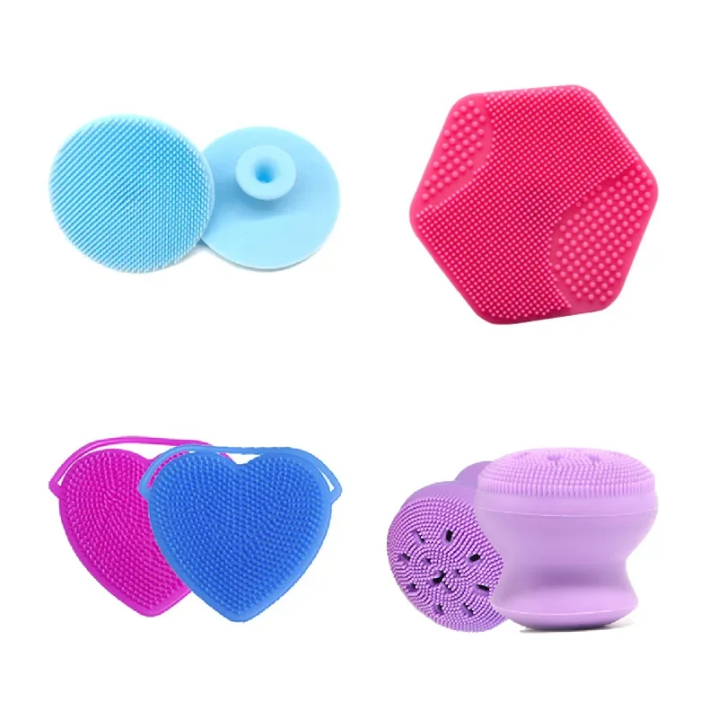 Cute Silicone Face Washing Brush Manual Face Washing Cleanser Portable Facial Massage Brush Pore Cleaning Face Cleansing