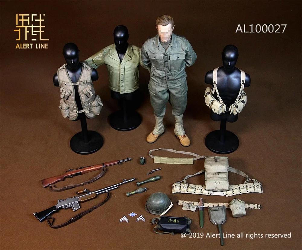 1/6 Alert Line AL100027 WWII US Ranger armia żołnierz strój broń bez ciała bez głowy Model Fit 12 "figurka DIY zbierać"