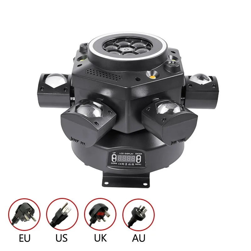 150W Multifunctional Stage Light 26CH DMX512 RGBW Laser Strobe Light Sound Activated Auto Run Atmosphere Lamp For Bar KTV Party