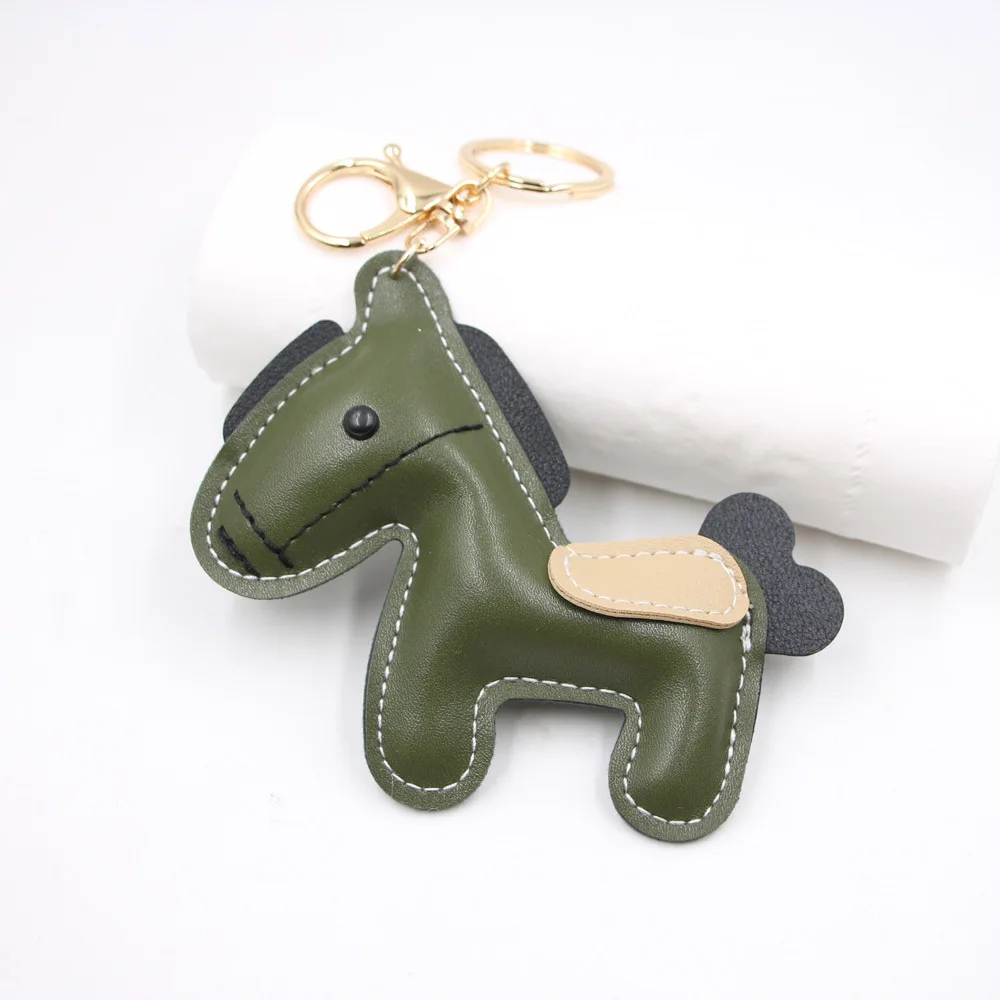 Luxury Leather Keyring Gift, Pony Handbag Pendant