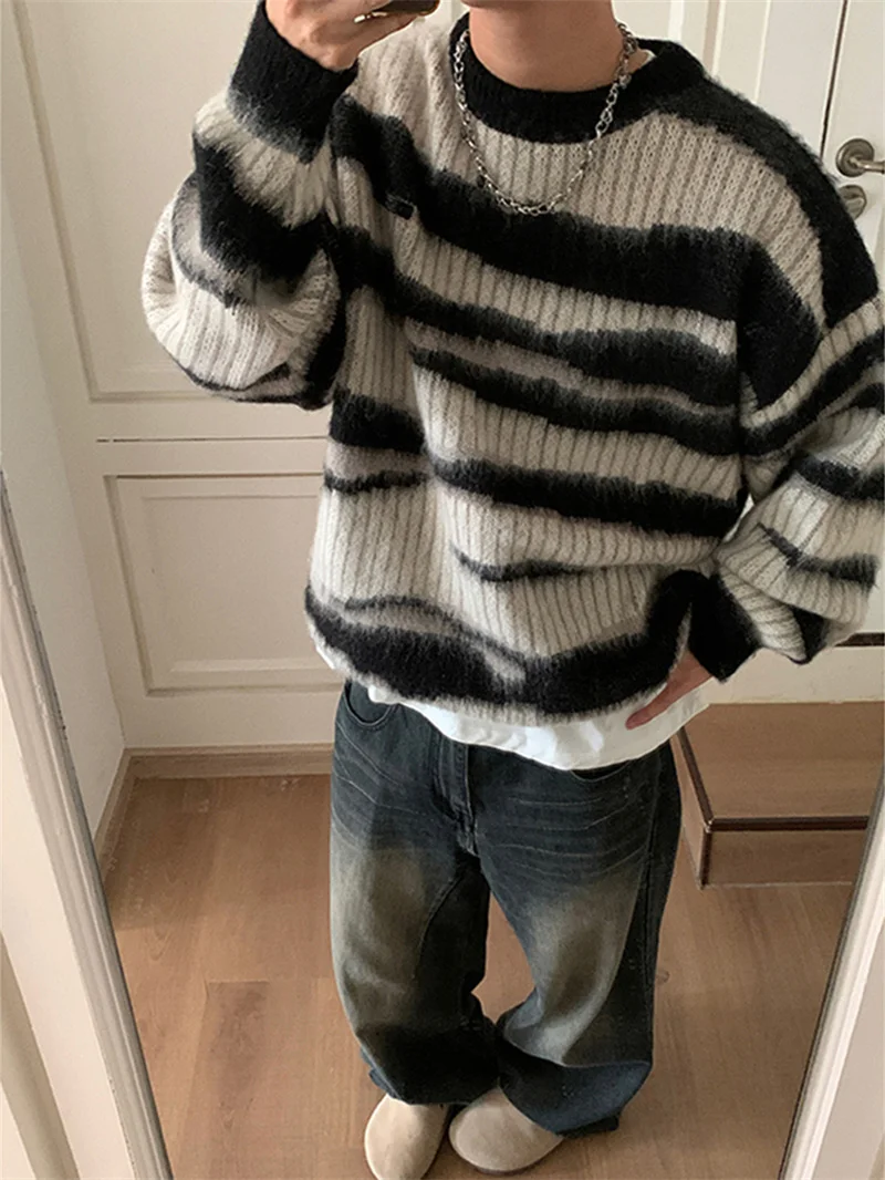 

Мужское худи American Sle Heavyweight: осенне-зимняя повседневная вязаная свободная толстовка из комфортного полиэфирного волокна