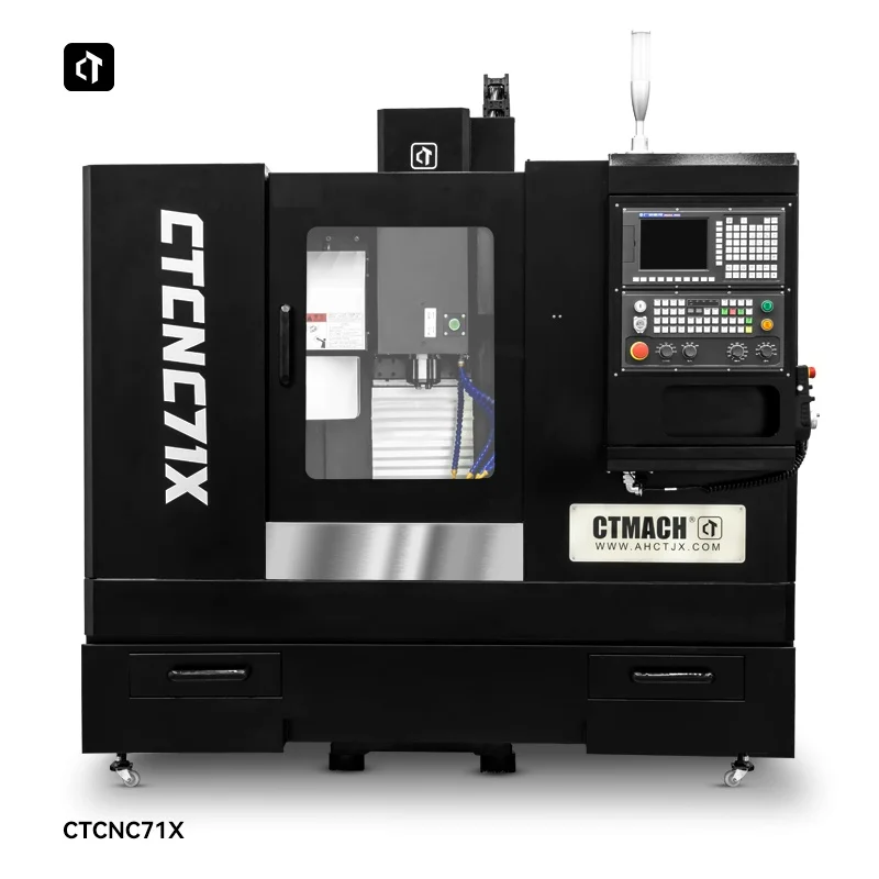 Ctcnc71X عمودي أربعة محاور مركز الثقيلة جديد GSK نظام التحكم باستخدام الحاسب الآلي الحفر طحن نظام عدد واسع الخيزران قبعة سكين