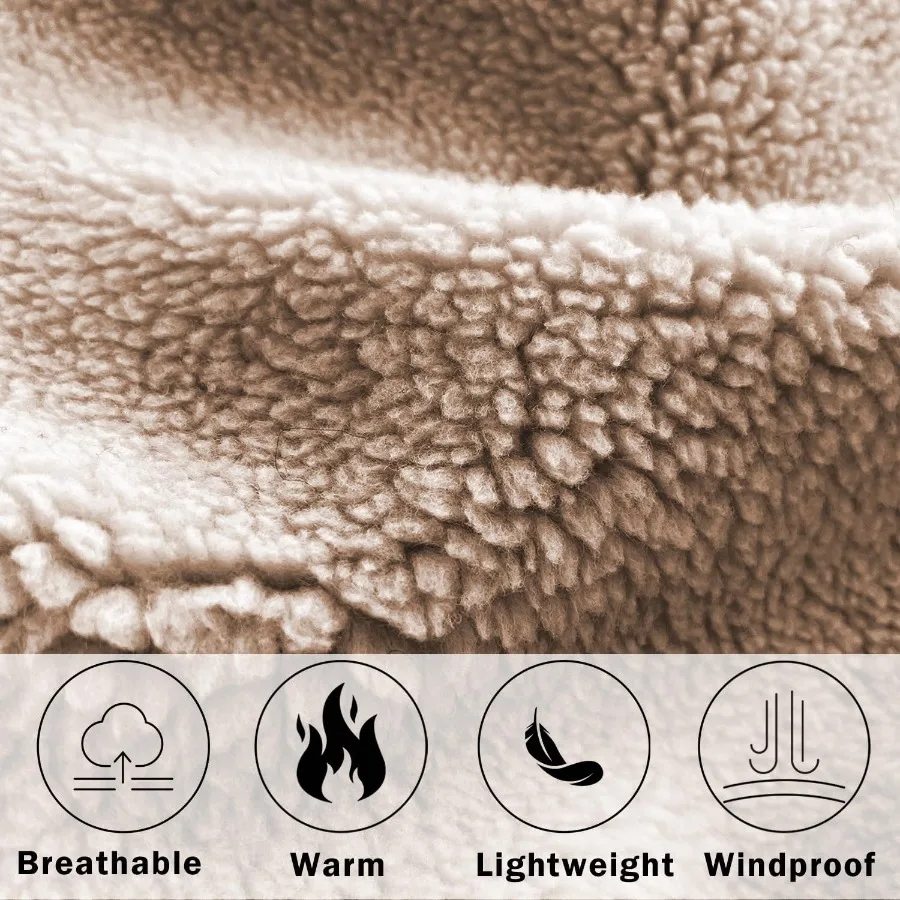 قناع التزلج Shy Velvet Sherpa Hood قناع التزلج بالاكلافا الشتوي المقاوم للرياح للرجال والنساء