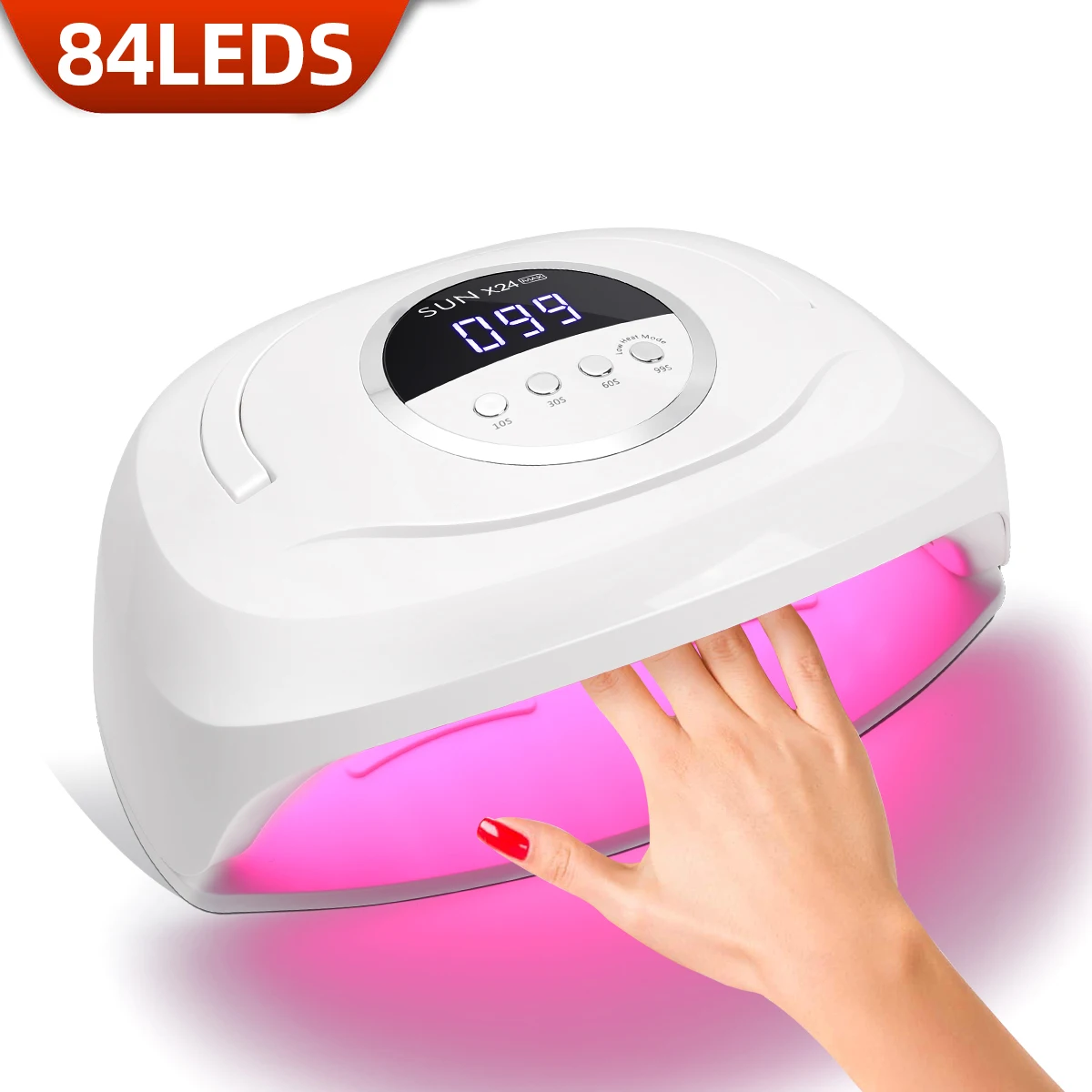 380W UV LED Nail Dryer For Drying All Gel Polish 84LEDS Nail Lamp With Large LCD Screen Smart Sensor Professional Nail Equipment