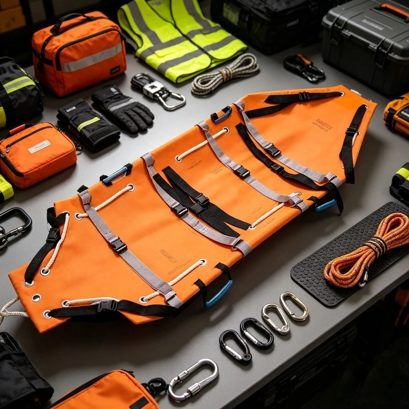 Multifunctional Roll-up Soft Portable Emergency Rescue Stretcher First Aid Fire Mountain Lightweight Foldable Limb Fixation