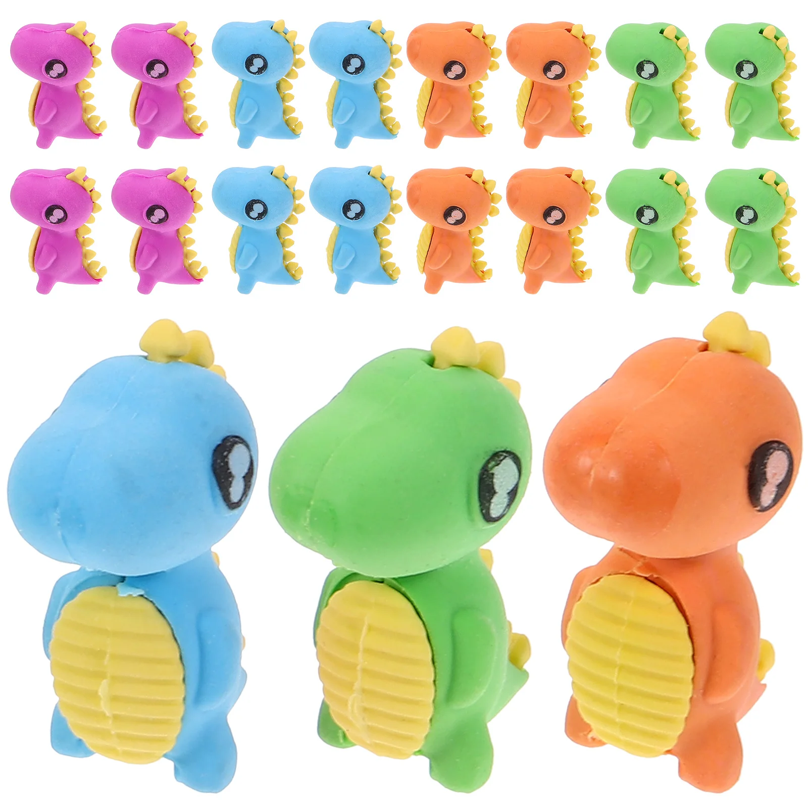 

24 Pcs Dinosaur Eraser Toy Erasers Classroom Supplies Halloween Party Favors for Kids