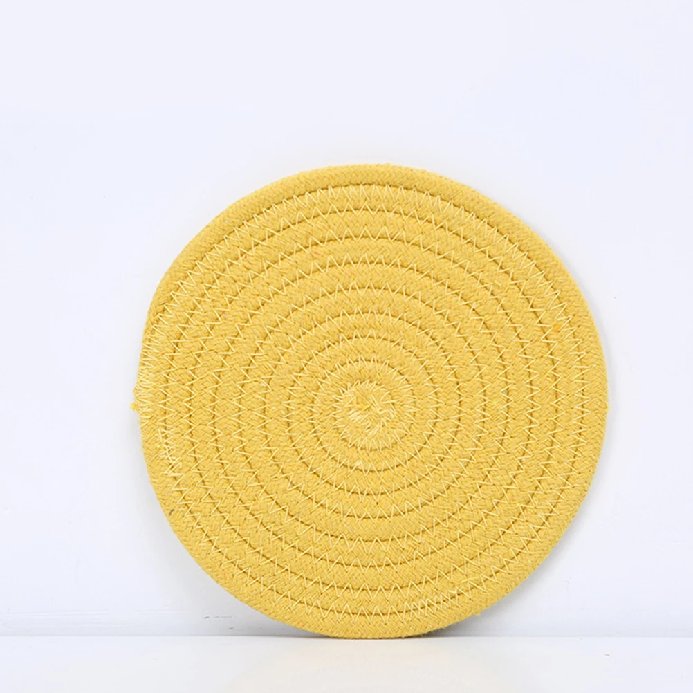 

Cotton Heat Insulation Pad Dinner Mats Dining Placemats Kitchen Simple Child Cup