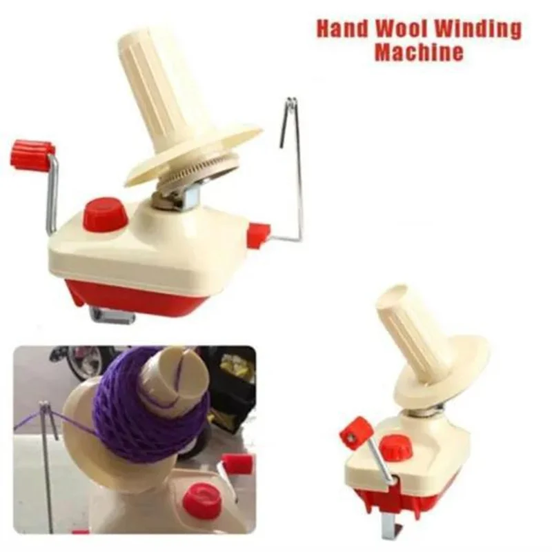 Small Hand Operated Cable Needle Wool Winding Machine In Box Swift Yarn Fiber String Ball Wool Winder Holder For Household