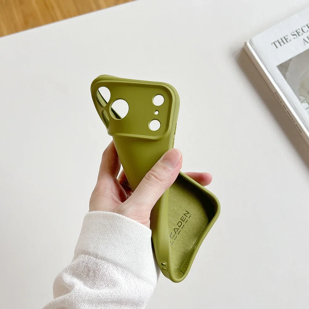 حافظة أصلية من السيليكون السائل لهاتف آيفون 17 برو ماكس اير 16E 15 بلس غطاء خلفي مغناطيسي لاسلكي مضاد للسقوط #6