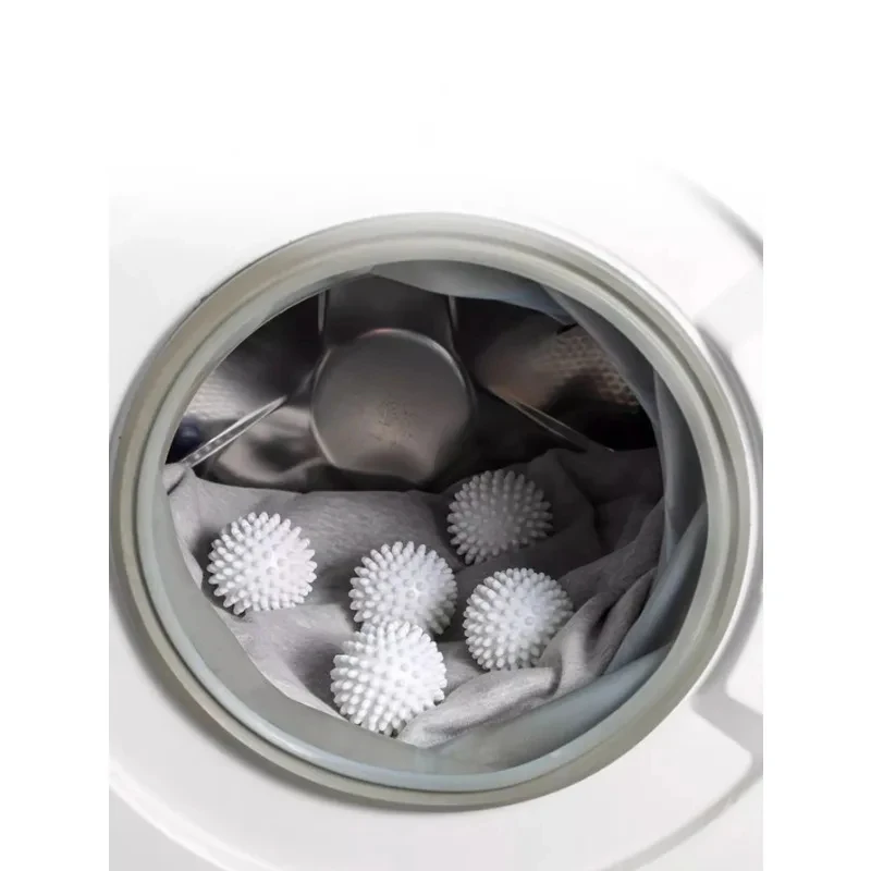 TPR Anti Winding Laundry Ball Circular Pure White Magic Cleaning Drum Washing Machine For Dirt Removal And Knotting