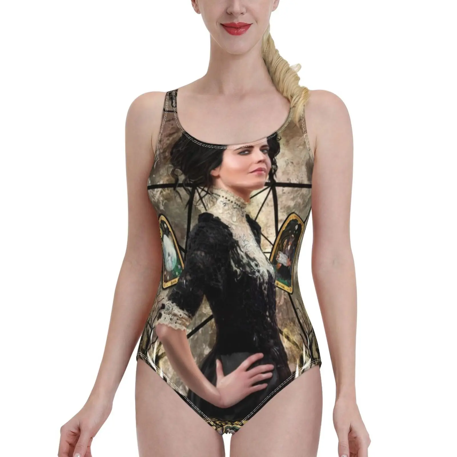 Vanessa Ives Tarot Edge-Penny Dreadful Bodysuit One Piece Swimwear Women New Female Beach Swimsuit Bathing Suit Beachwear Penny